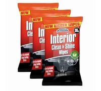 Car interior wipes large dashboard cleaning wipes clean and shine dash surface wipes remove dust and polish your car interior 3 packs of 30 wipes.