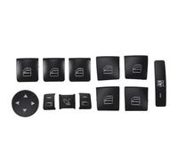 Car Internal Button Decal Compatible with Benz for A-Class for W176 2013-2018 Car Door Armrest Window Switch Button Trim Cover Sticker