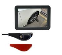 Car Internal Dual Lens 5 Inch Side View DVR Mirror Digital Display Monitor Blind Spot Camera With CH1/CH2 Button Switch Car Rear Camera(Right Side Black)