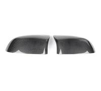 Car Internal Handles for BMW X5 X6 F15 F16 14-19 Carbon Fiber Center Console Panel Inner Door Strip Trim Shift Knob(Rear-View Cover A)