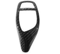 Car Internal Handles for BMW X5 X6 F15 F16 14-19 Carbon Fiber Center Console Panel Inner Door Strip Trim Shift Knob(Shift Knob Cover)