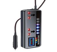 Car Inverter - 12V 24V To 220V Converter | Fast Charging Adapter With 3 USB Ports, Portable Power Supply Charger, Universal Socket Automotive Accessory For Camping Travel Use