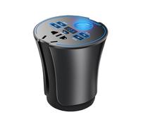 Car Inverter: 12V/24V to 220V Quick Charge USB Type C Car Charger Adapter Power Converter Suitable For Road Trips, Camping, Laptops, Phone, Travel, A