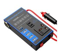 Car Inverter 1500W - Fast Charging Converter | PD USB Port Adapter | Vehicle Outlet Plug | 12V To 230V Voltage Charger Accessory, Safe Reliable, Ideal Road Trip Travel Gear