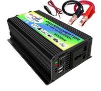 Car Inverter 300W, 12V to 110V 220V, Dual USB, Cross-border E-commerce Car Power Inverter(12V-230V black shell)