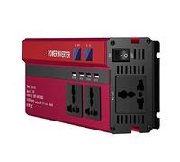 Car Inverter, Car Power Inverter 4000W/5000W Solar Car Power Inverter DC12/24V To AC110/220V Sine Wave Converter Digital Display 4 USB Interfaces(DC12V to AC110V)