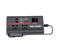 Car Inverter, Portable Charging Converter for AC, Fast Charger with Safety Protection, Compact Inverters for Trucks, RVs, Travel and Outdoor Electronics Charging, 6.3x3.15x1.18 inches