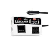 Car Inverter, Power Converter Adapter, DC 12V to 220V, 200W Output, Car Lighters Socket Plug, Fast Charging Station, Compatible with Phones, Cameras, Laptops, Portable for Travel Use