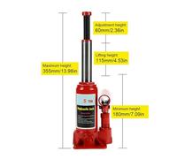 Car Jack, 2/5/10 Ton Hydraulic Bottle Jack Car Hydraulic Jack Welded Hydraulic Car Bottle Jack for Car Pickup Truck RV Repair(5 Ton)
