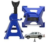 Car Jack,2pcs Ratcheting Axle Stands Heavy Duty Steel Adjustable Height 3 Ton Axle Jack Stands for Car Van 4x4 Caravan Garage Workshop,Portable Vehicle Stand Lifting Tool,Height Range: 1.42" - 16.93"
