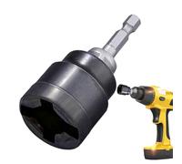 Car Jack Adapter - Alloy, 3.15x1.18x0.98in Socket Converter Rust-Resistant Attachment | Heavy-Duty Build For Efficient Tire Changes, Jack Socket For Workshops, Garages, Roadside Repairs