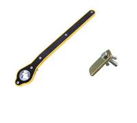 Car Jack Kit Car Labor-saving Jack Ratchet Wrench Scissor Garage Tire Wheel Lug Handle Repair Tool(1Cross and 1 Adapter)