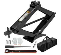 Car Jack Kit with Universal Rubber Jack Pad, Prevent Scratches on the Car, Scissor Jack for 3 Ton (6614 lbs), Premium Alloy Steel, Portable Tire Changing tool with Lug Wrench,Emergency Kit for SUV MPV