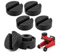 Car Jack Rubber Pad, Pack of 6 Universal Rubber Pads for Vehicle Jack, Universal Rubber Pad Trolley Jack 3T and Scissor Jack, Axle Stand, Rubber Block, Rubber Block - Black