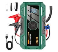 Car Jump Starter | 2 in 1 with Light Digital Display Weatherproof,Air Pump Jump Pack for Car Battery,for Motorcycle Bike Tire Travel Road Trip Camping Hiking Fishing Survival