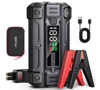 Car Jump Starter 6000A Peak 26800mAh 12V Auto Supercharger Battery Charger Jumper Box with Fast Charger Smart Jumper LED Screen