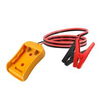 Car Jump Starter Adapter Compatible with DeWalt Battery, 12AWG 1.8m Portable Battery Jump Starter Automotive Booster Cables Power for Starting Car Light Vehicles (Yellow for DeWalt)