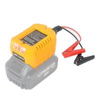 Car Jump Starter Adapter for 18V Battery, 13.5V Universal Starter Adapter with Heavy-Duty Clamps,for Jump Starting Using Tool(No Battery) (For Dewalt 18V Battery Jump Starter, One Size)