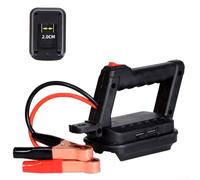 Car Jump Starter Cable Portable ABS Aluminum Boost Cable Lightweight Design for 12V Battery Quick Connect Red Black Color Fits Glove Box Trunk(B)