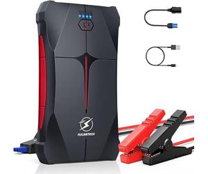 Car Jump Starter, FLYLINKTECH 4000A 12V Portable Car Battery Booster Jump Starter Power Pack (up to 9.0L Gas Or 8.5L Diesel Engine), Power Bank with LED Flashlight, IP67