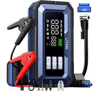 Car Jump Starter Power Pack with 2000 Lumens LED/Air Compressor/160W DC Output/OBD II Scanner/18W Fast Charging, UTRAI 7000A Battery Booster Power Bank, Portable for All Gas/14L Diesel/Hybrid