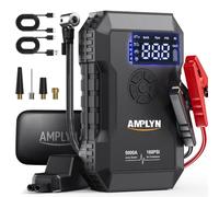 Car Jump Starter with Air Compressor, 12V Booster Pack, Car Battery Charger | Portable 5000A Peak Jump Starter Power Pack, (All Gas/10L Diesel),160PSI Tire Inflator,24000mAh 60W Fast Charge Power Bank