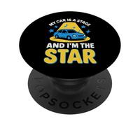 Car Karaoke Singing In Car Road Trip Music Gift PopSockets Adhesive PopGrip