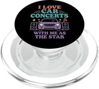 Car Karaoke Singing In Car Road Trip Music Gift PopSockets PopGrip for MagSafe