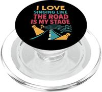 Car Karaoke Singing In Car Road Trip Music Gift PopSockets PopGrip for MagSafe