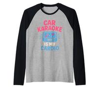 Car Karaoke Singing in Car Road Trip Music Gift Raglan Baseball Tee