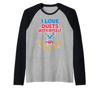 Car Karaoke Singing in Car Road Trip Music Gift Raglan Baseball Tee
