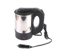 Car Kettle | 500ml Electric Kettle for Truck | Stainless Steel Coffee Truck Cup, 12V/24V Heated Water Pot Bottle for Travel, Enjoy Your Favorite Drinks and Snacks
