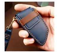 Car Key Case Compatibie for BMW G20 G30 X3 G01 F15 F16 X1 X4 X5 X6 X7 1 3 5 6 7 Series G11 G02 F48 F40 F44 216 Genuine Leather(Black keychain)