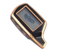 Car Key Case Cover, Pack, Minimalist Style, Full Protectsion Against Drops Shock Scratches, Glossy Lightweight Design, for A91/A61/B9/B91/B6/B61 Russian Two-Way LCD Remote(Gold edged Black)