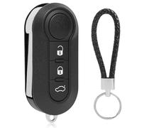 Car Key Case for 500 Doblo Ducato Panda Punto Replacement 3 Buttons Car Key Case with Driver Key Fob Folding Case for Car Key