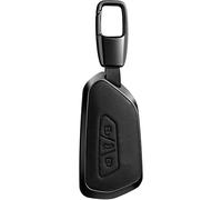 Car Key Case for ID3 Golf 8 ID4 Cupra Seat Leon MK4 (H-Black) | Leather key case, compatible with Tarraco Ateca & Octavia 3 buttons