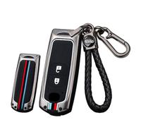 Car Key Case - Key Fob Cover & Protector fit for Mazda 2 3 5 6 8 CX-3 CX-4 CX-5 CX-7 CX-9 MX-5 3 Axela Zinc Alloy Leather Remote Waterproof Car Key Cover Cases Holder