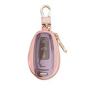 Car Key Chain - PVC Faux Leather 9x5x2.5 Cm | Multifunction Key Bag with Zipper, Key Organization, Elegant Pencil Case | Keychain For Man, Woman, Home, Traveling, beige, verwijzen naar de beschrijving