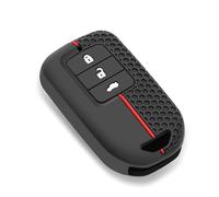 Car Key Cover 2/3/5/7 Buttons Silicone Car Key Case For Fit For Odessey For City For Jazz XRV For Venzel HRV CRV For Accord Key Cover PYPFQUMQGR(3 Buttons)