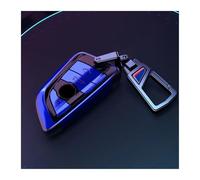 Car Key Cover Case Car Key Case Cover Bag For B&MW F20 G20 G30 X1 X3 X4 X5 G05 X6 X7 G11 F15 F16 G01 G02 F48 Accessories Holder Shell Keychain(Blue Metal BK)