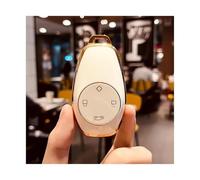 Car Key Cover Case Car Key Cover Control Shell Case Protector Auto Accessories For Leapmotor For Leap C11 T03 S01 2021 2022 2023 Key Shell Accessories(Gold Style-White)