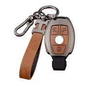 Car Key Cover Case for Mercedes Benz A B C E G R S M Class CLA CLS GLA GLC GLE GLS GLK GL SL SLK SLC W176 W245 A203 W204 W211 W245 Viano Metris Car Key Case with Keychain