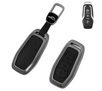 Car Key Cover Compatible with for Ford Mondeo Fiesta Focus 3 4 ST Mondeo 5 MK5 Mustang F150 Kuga MK3 4 Ka Mustang Galaxy Explorer Fusion Edge Ecosport S-Max, Smart Key Fob Case