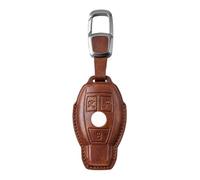 Car Key Cover Compatible with Mercedes Benz A/B/C/E/G/R/S Class GLA GLC GLE GLK SLK CLA CLK CLS AMG W203 W204 W211 W212 Key Fob Shell for 3 Buttons Smart Key (Black 3)