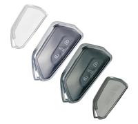 Car Key Cover Compatible with VW Golf 8 GTE GTI ID.3 ID.4 Seat Leon MK4 Tarraco Ateca Skoda Octavia 4 Cupra Formentor Born, transparent TPU key cover, 2-piece