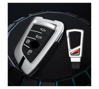Car Key Cover For B&MW 2 3 4 5 Series I4 6GT X1 X3 X5 X6 F46 G20 G22 G30 G32 G42 G11 G12 F48 G01 F15 F85 G26 F86 Car Key Case Cover STRIVING BIRD(Silvery 4 buttons,Set 1)
