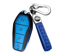 Car Key Cover for BYD Seal U DM-i Song Plus EV Sealion 7 Tang Atto 2/3 Dolphin Han Denza D9, Soft 360 Degree All Round Package Car Key Fob Case Suitable Keyless Remote Protective Case Sleeve Holder