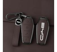 Car Key Cover for BYD Song Plus Dolphin Seal Atto 3 Mimi Han EV Tang DM Qin, Soft 360 Degree All Round Package Car Key Fob Case Suitable Keyless Remote Protective Case Sleeve Holder,Brown-B
