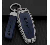Car Key Cover for BYD Song Pro Tang Dm QIn PLUS MAX Yuan Atto 3 Han EV Dolphin, Soft 360 Degree All Round Package Car Key Fob Case Suitable Keyless Remote Protective Case Sleeve Holder,Blue