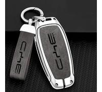 Car Key Cover for BYD Song Pro Tang Dm QIn PLUS MAX Yuan Atto 3 Han EV Dolphin, Soft 360 Degree All Round Package Car Key Fob Case Suitable Keyless Remote Protective Case Sleeve Holder,Grey